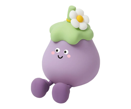 Lampka InnoGIO Silikonowa lampka nocna LED GIOEGGPLANT